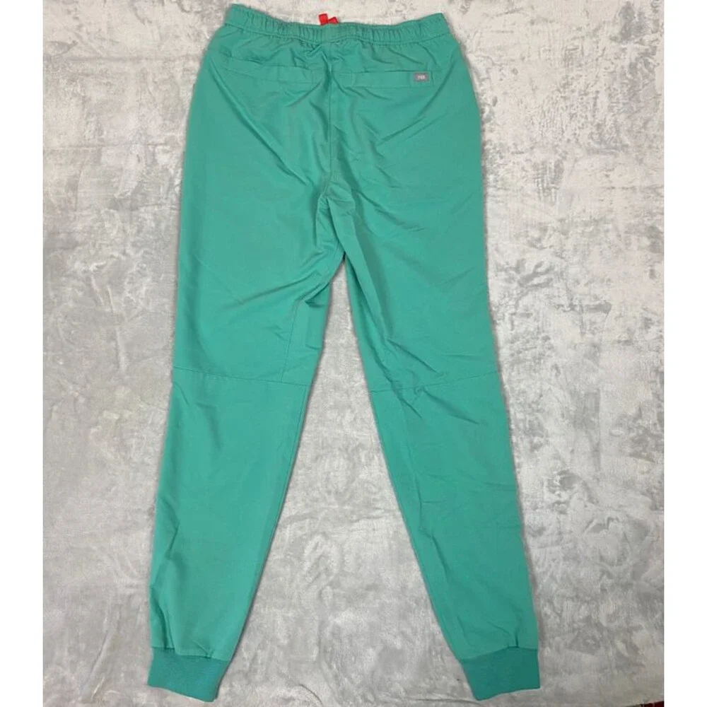 Figs Men's Jogger Sweatpants in Mint Green with Red Drawstring